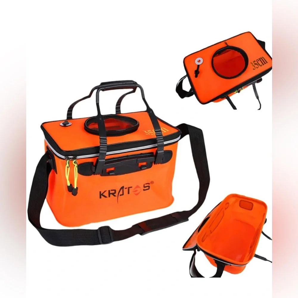 Daxin Portable Fishing Bag, EVA Fishing Water Bucket